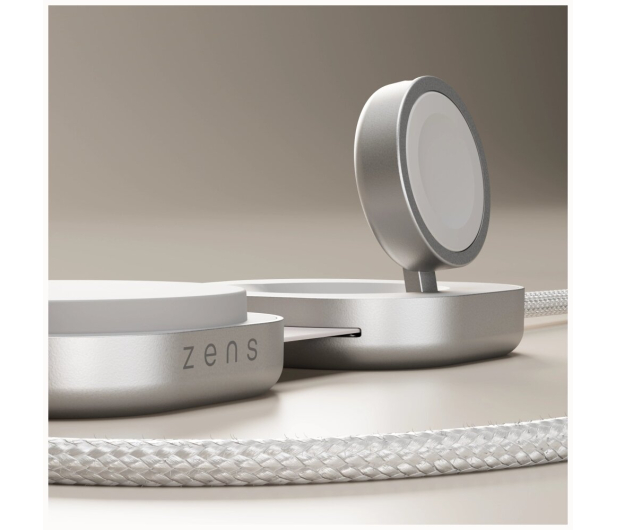 Zens Ładowarka indukcyjna 2w1 Pro 3 Qi2 15W USB-C/USB-C biały - 1545365 - zdjęcie 4